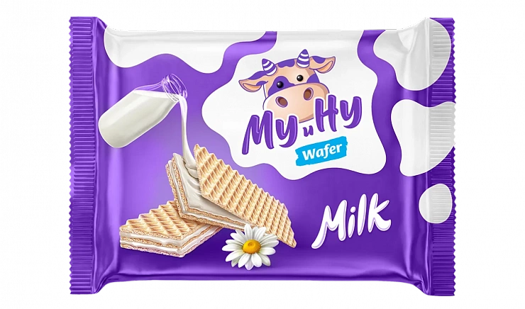 Вафли ТМ «Му и Ну» молочные