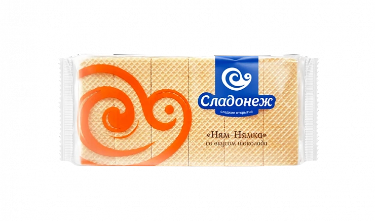 Вафли «Ням-Нямка» со вкусом шоколада